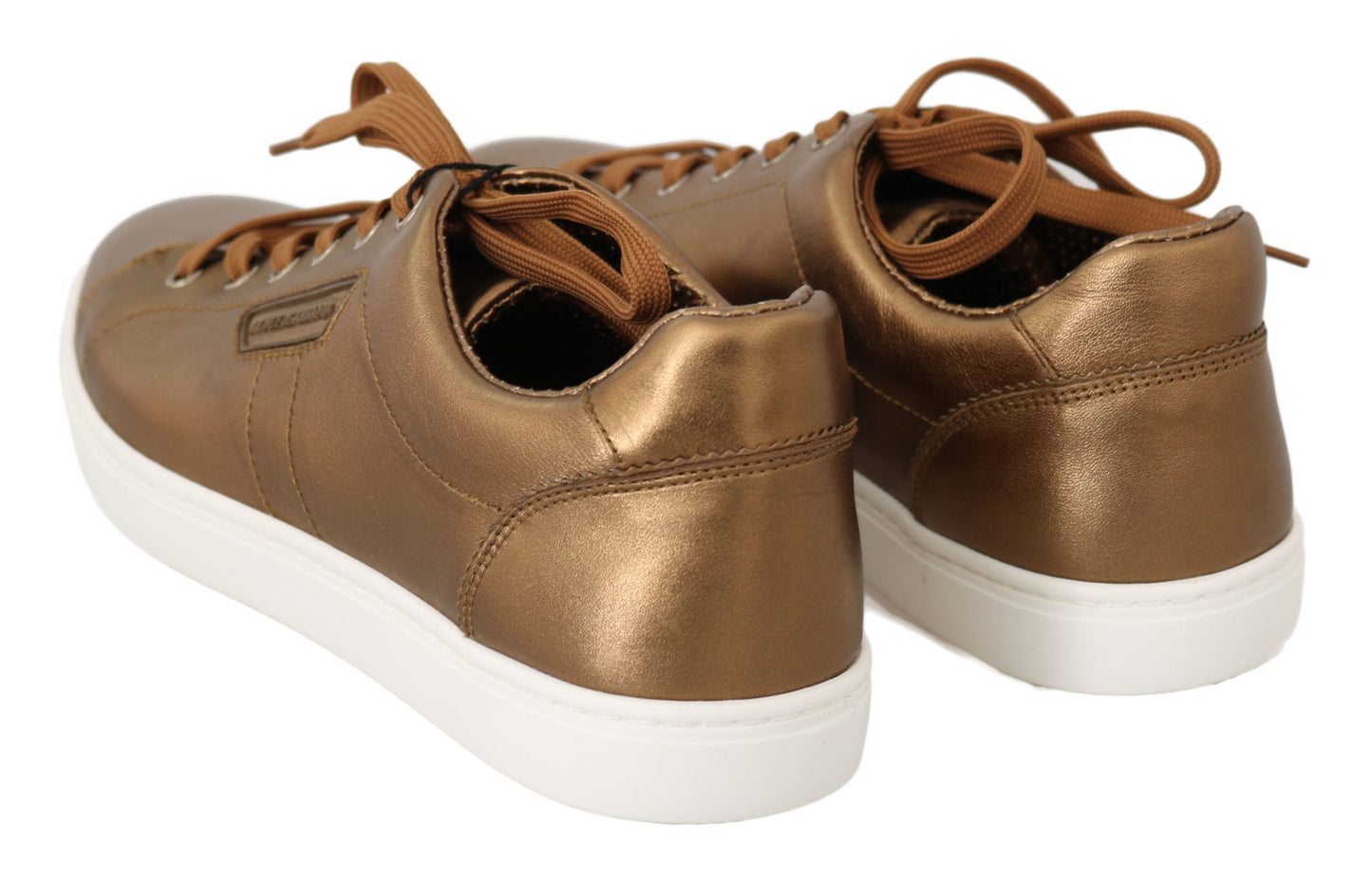 Dolce & Gabbana Gouden Metallic Leren Sneakers