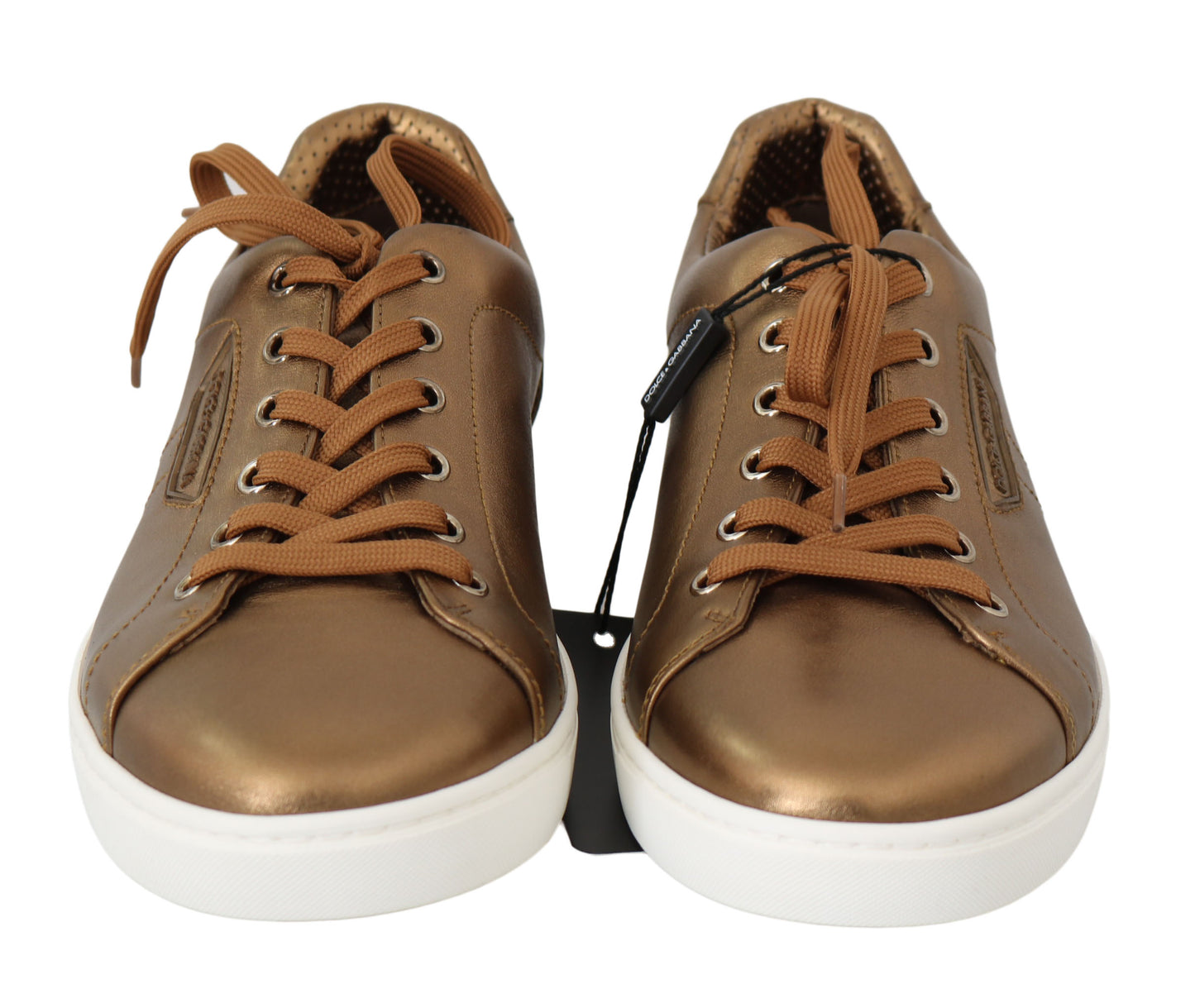 Dolce & Gabbana Gouden Metallic Leren Sneakers