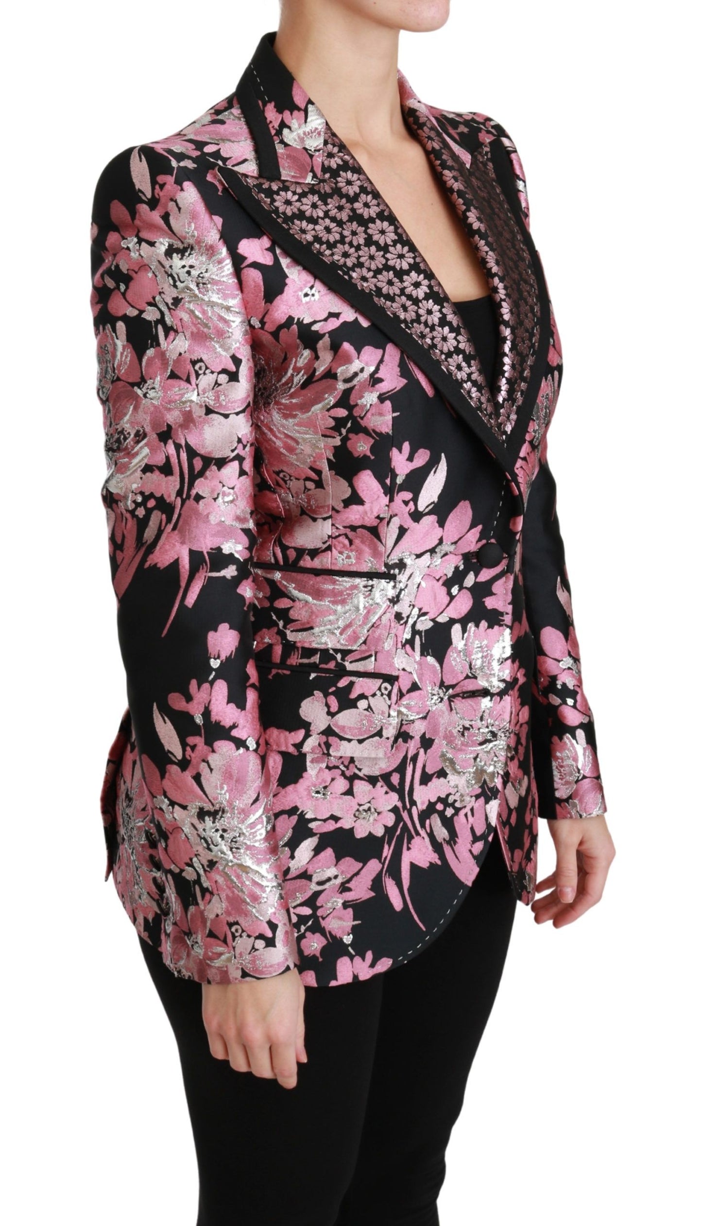 Dolce & Gabbana Elegante Bloemen Jacquard Blazer