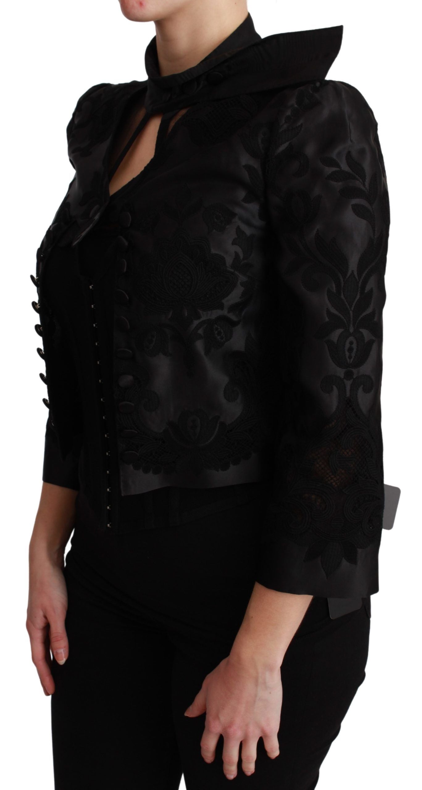 Dolce & Gabbana Exquise Bloemen Jacquard Corset Blazer