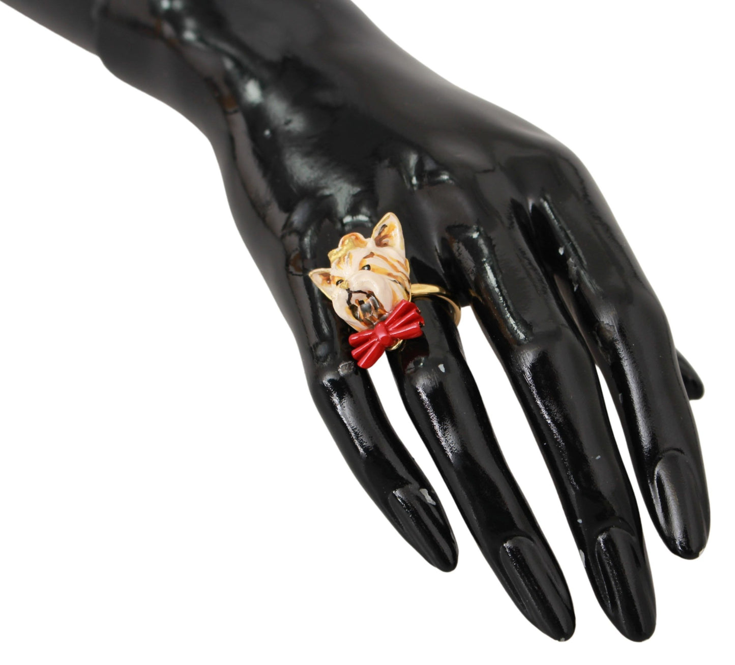 Dolce & Gabbana Chic Canine Goudkleurige Statement Ring