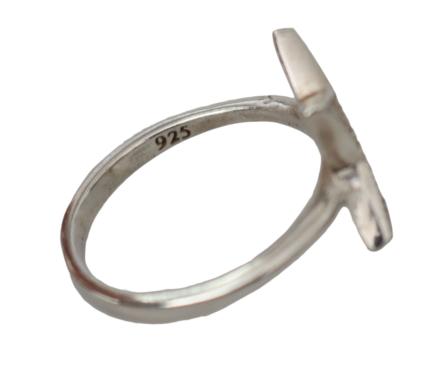 Nialaya Chic Zilveren CZ Kristallen Dames Statement Ring