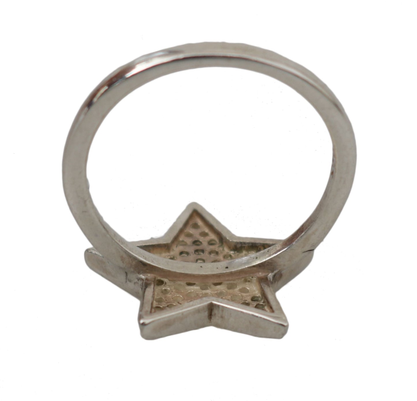 Nialaya Chic Zilveren CZ Kristallen Dames Statement Ring