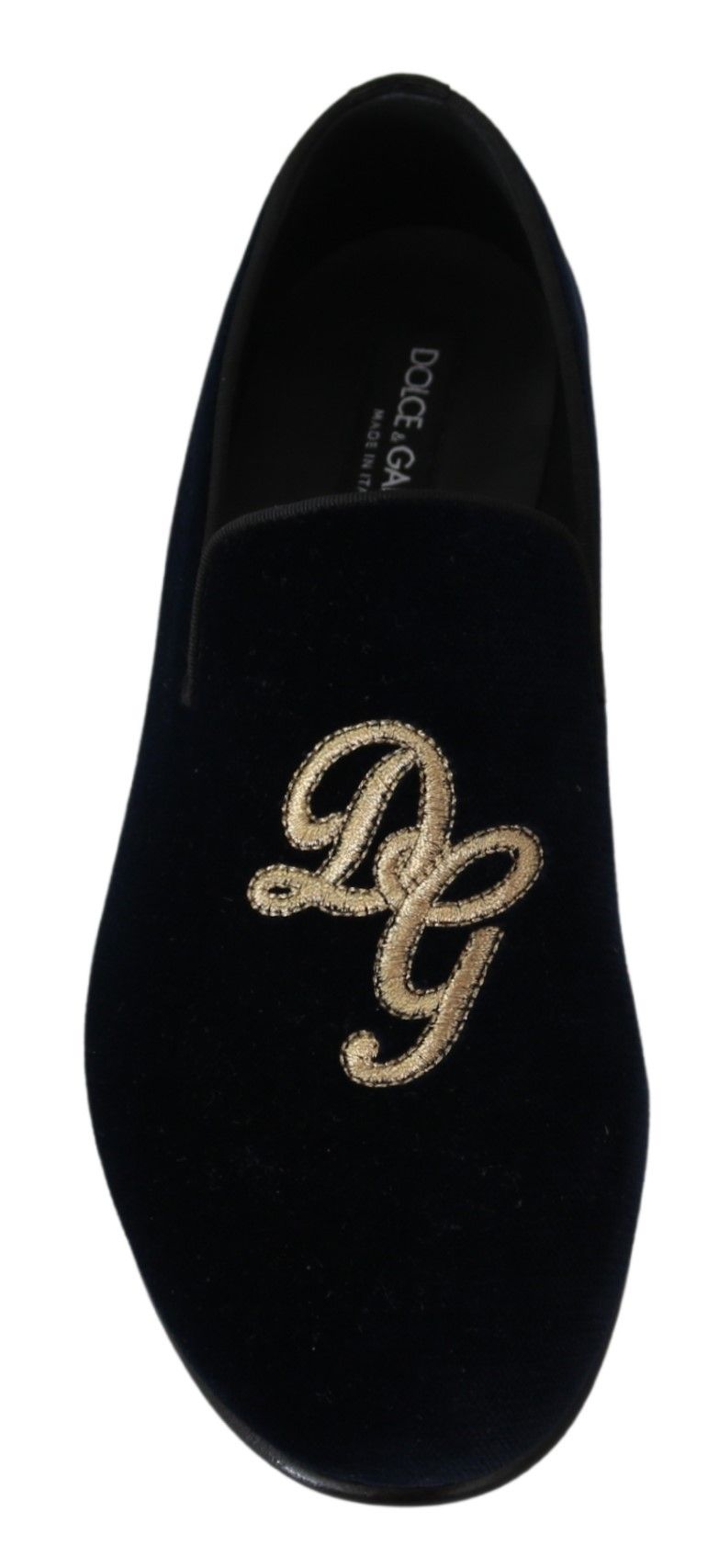 Dolce & Gabbana Elegante Blauwe Geborduurde Loafers