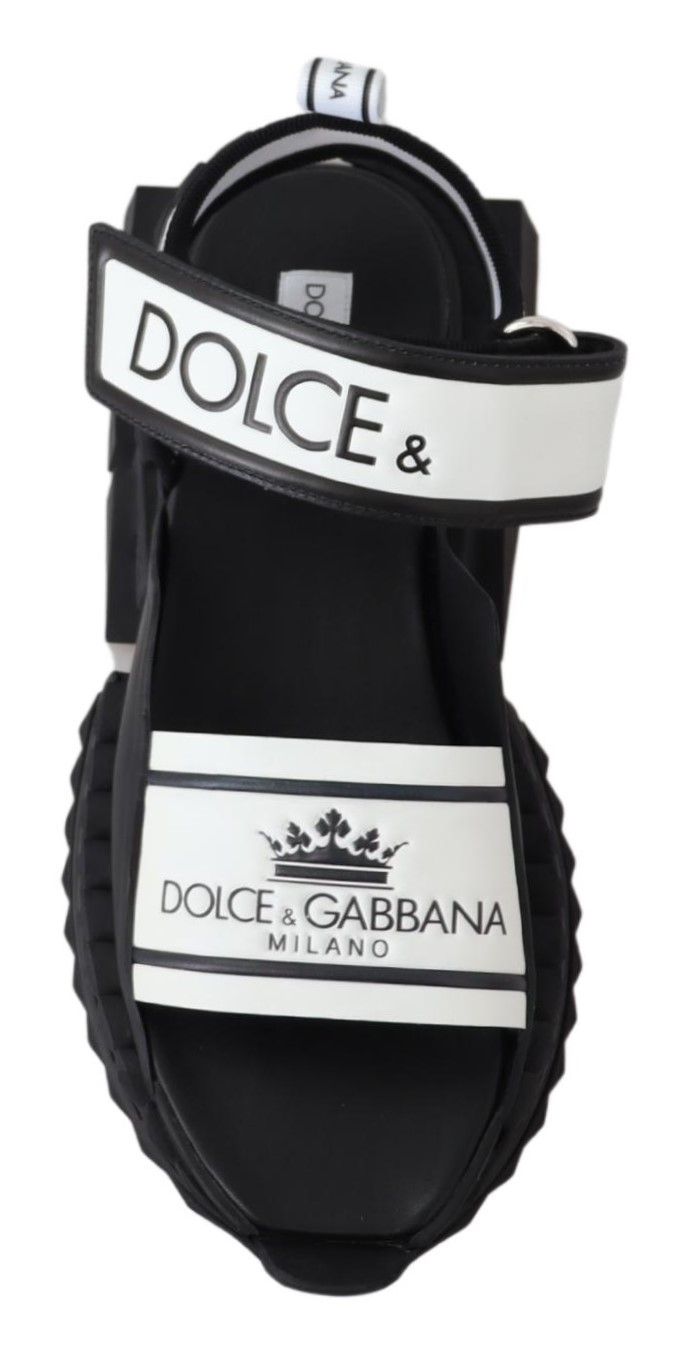 Dolce & Gabbana Super King Slider Sandalen in Monochroom