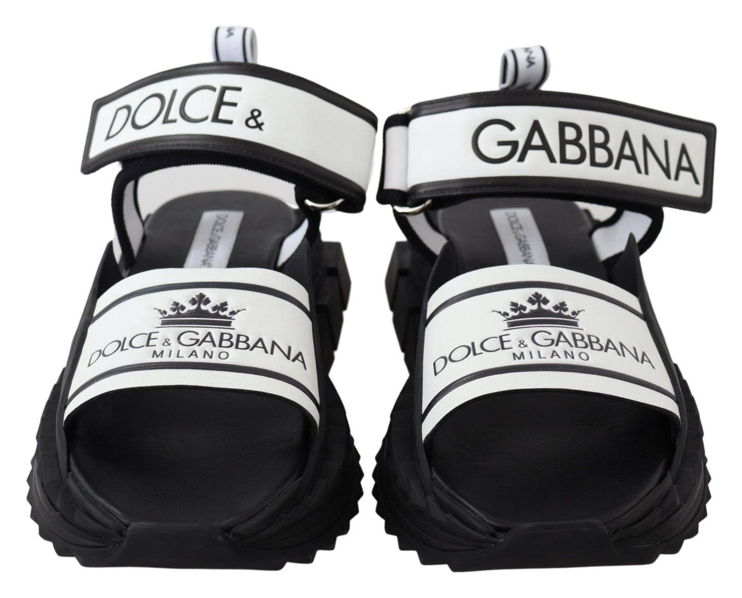 Dolce & Gabbana Super King Slider Sandalen in Monochroom