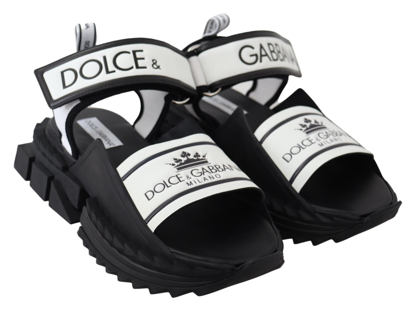 Dolce & Gabbana Super King Slider Sandalen in Monochroom