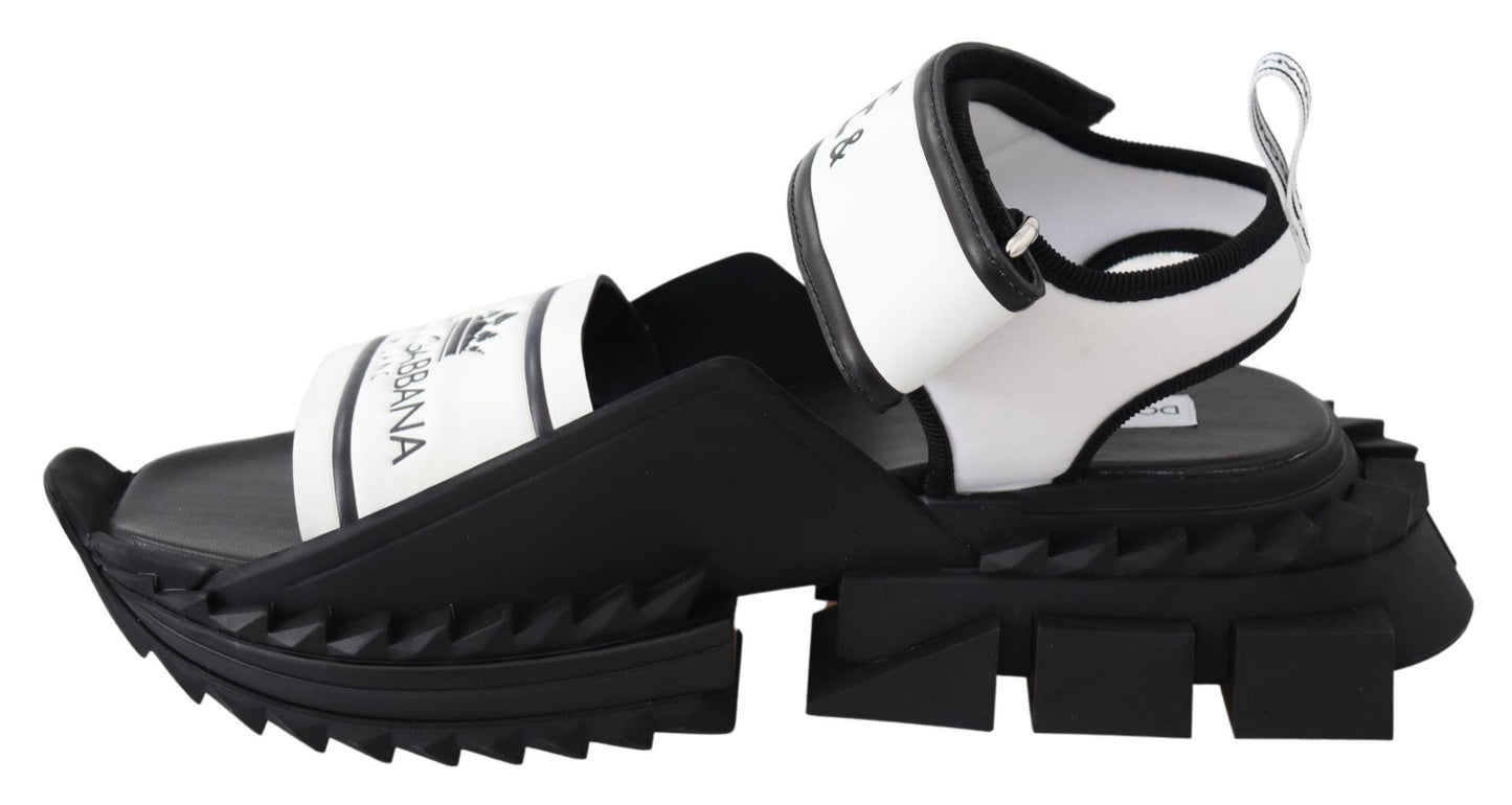 Dolce & Gabbana Super King Slider Sandalen in Monochroom