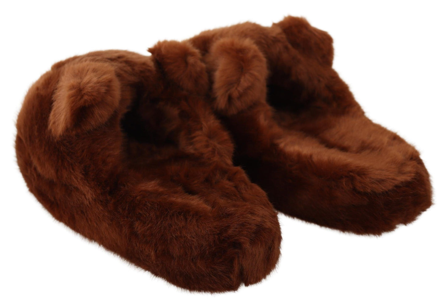 Dolce & Gabbana Teddy Bear Versierde Bruine Loafers