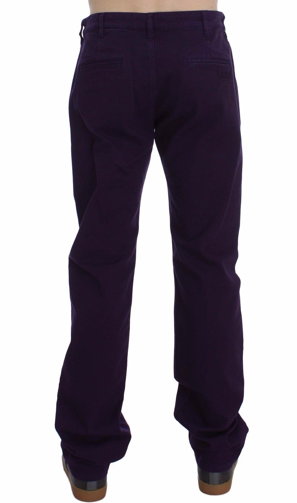 GF Ferre Paarse Katoenen Stretch Slim Chinos