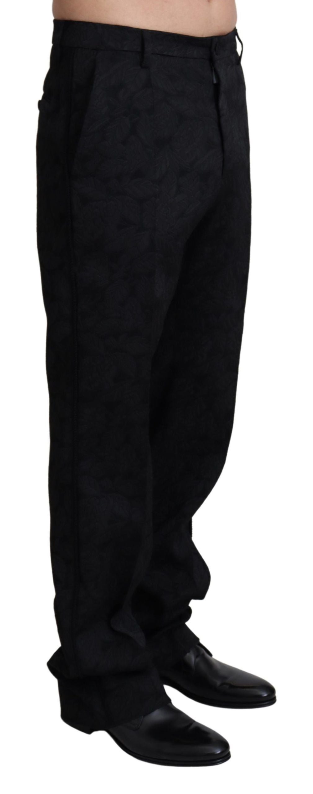 Dolce & Gabbana Elegante zwarte pantalon voor een verfijnde stijl