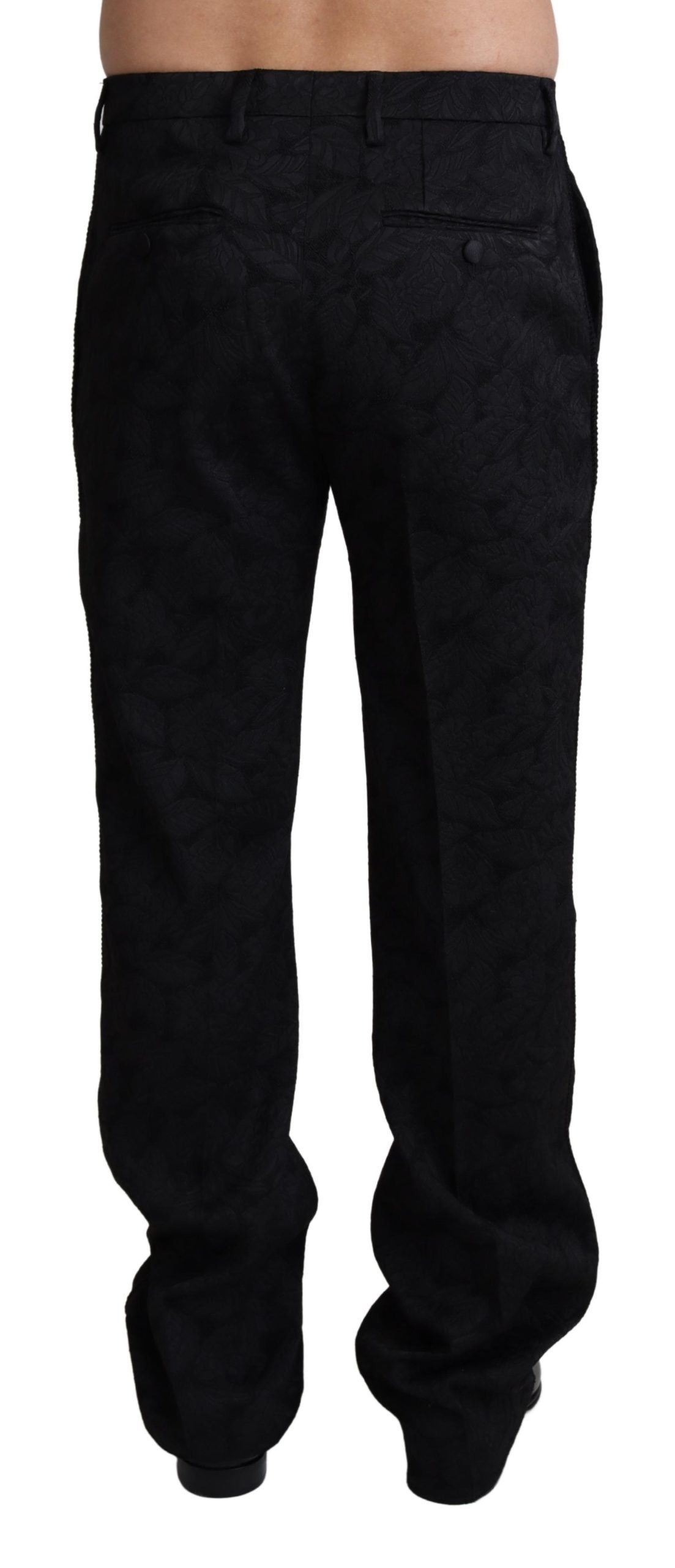 Dolce & Gabbana Elegante zwarte pantalon voor een verfijnde stijl