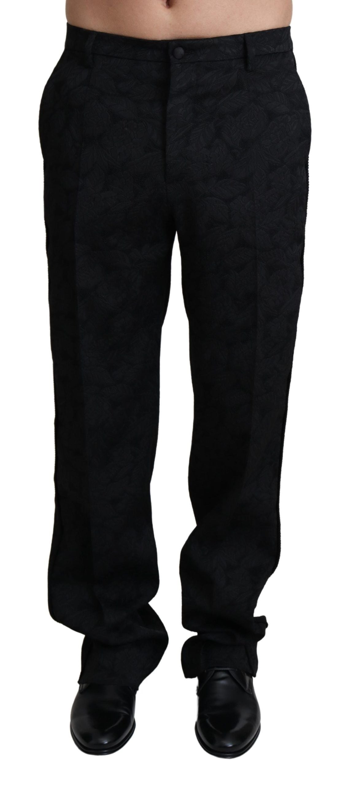 Dolce & Gabbana Elegante zwarte pantalon voor een verfijnde stijl