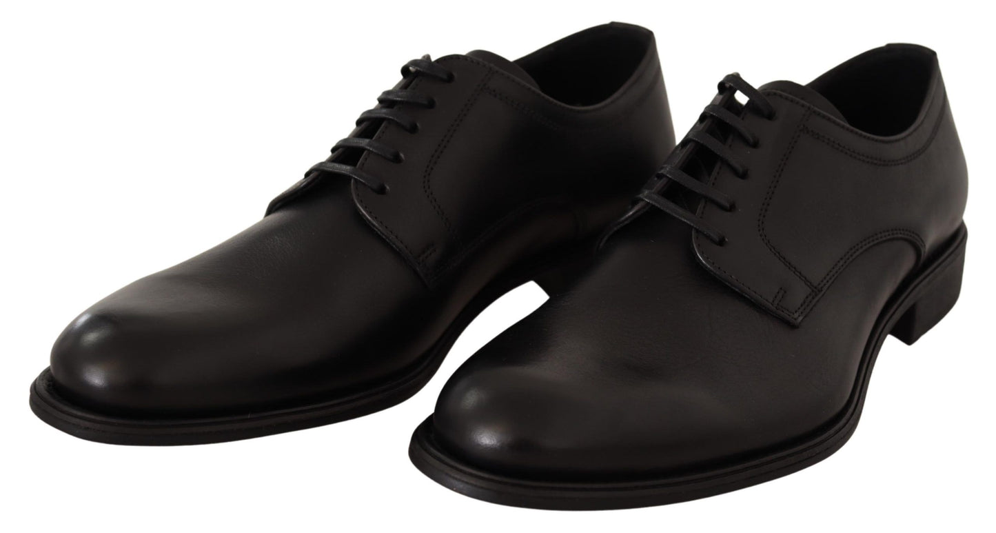 Dolce & Gabbana Elegante Zwarte Derby Formele Schoenen