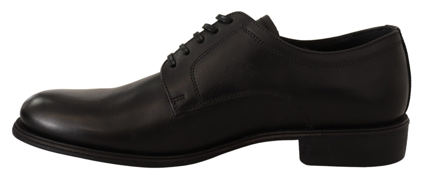 Dolce & Gabbana Elegante Zwarte Derby Formele Schoenen