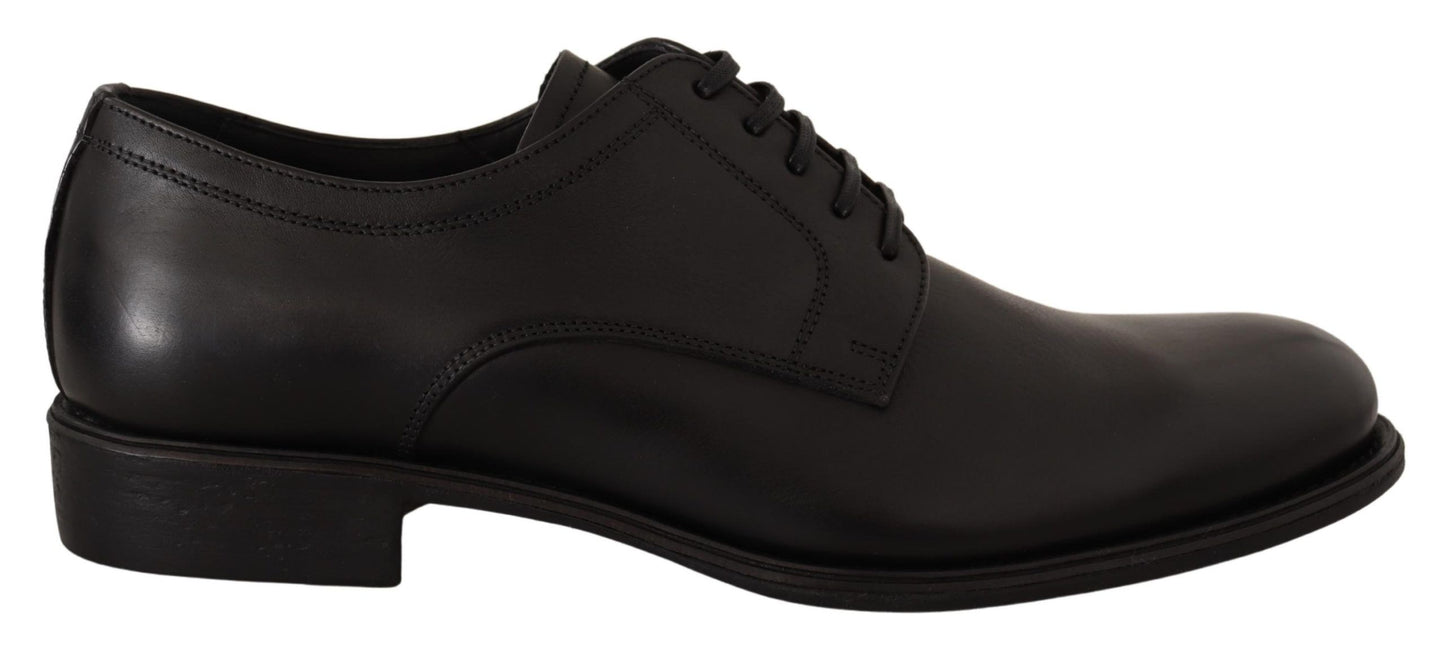 Dolce & Gabbana Elegante Zwarte Derby Formele Schoenen