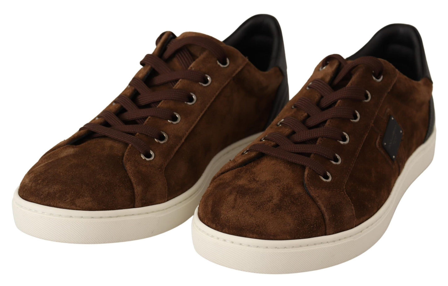 Dolce & Gabbana Elegante leren casual sneakers in bruin