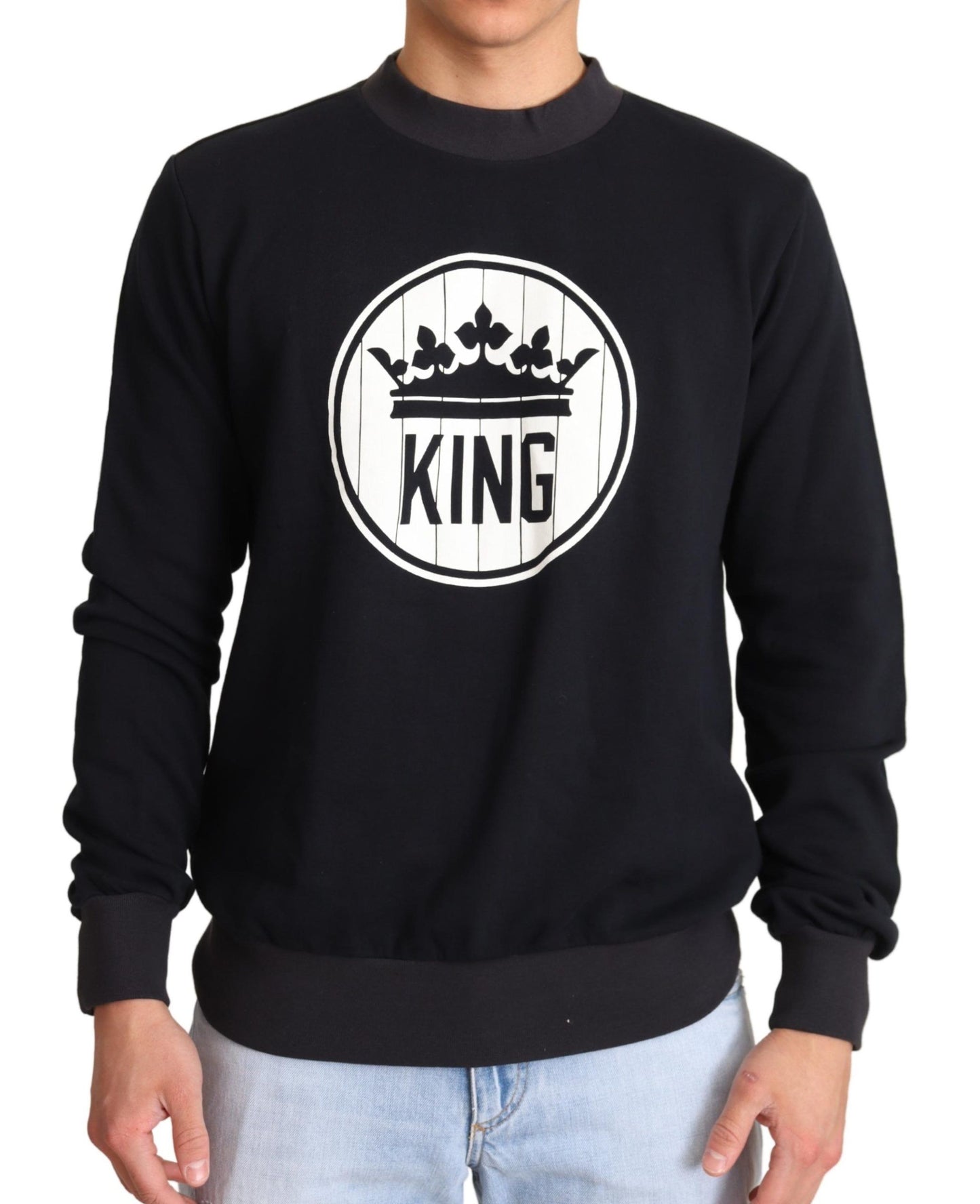 Dolce & Gabbana Regal Crown Motive Crewneck Trui