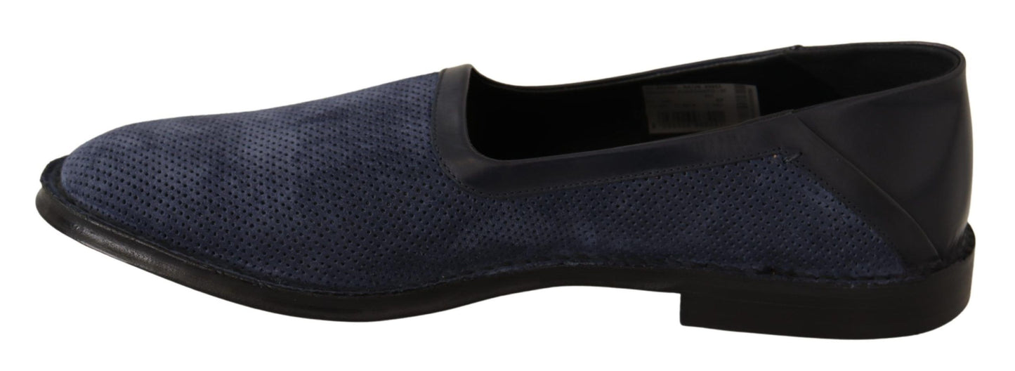 Dolce & Gabbana Elegante Loafers van Geperforeerd Leer