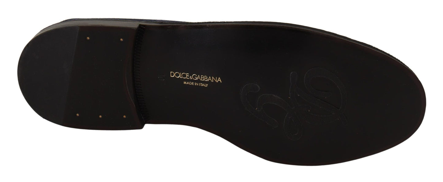 Dolce & Gabbana Elegante Loafers van Geperforeerd Leer