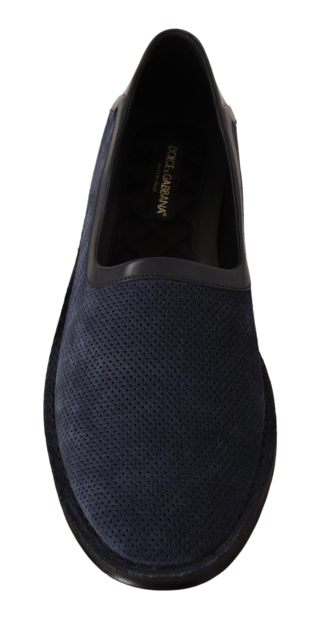 Dolce & Gabbana Elegante Loafers van Geperforeerd Leer