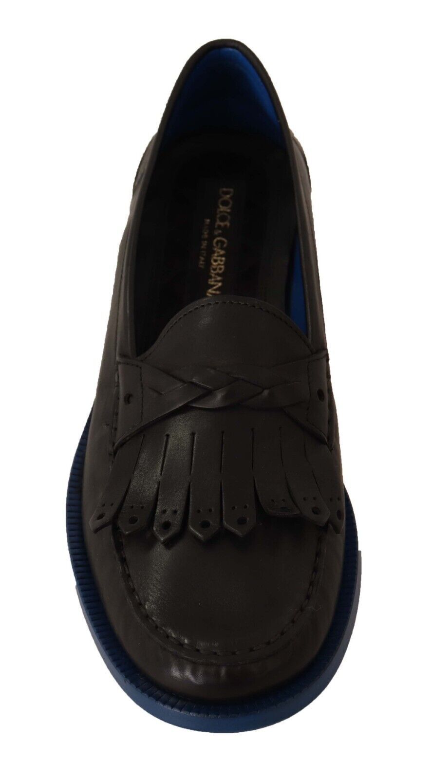 Dolce & Gabbana Italiaanse luxe leren loafers met kwastjes