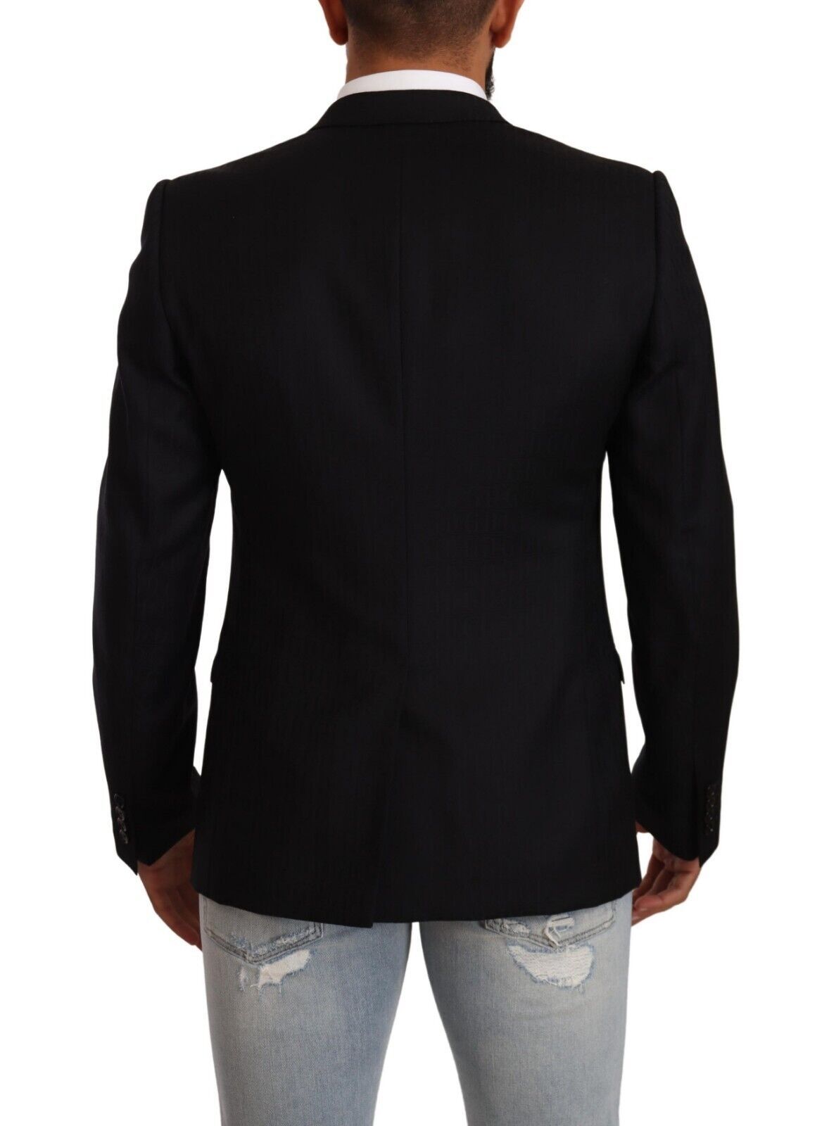 Dolce & Gabbana Exclusieve Zwarte Virgin Wool Blazer