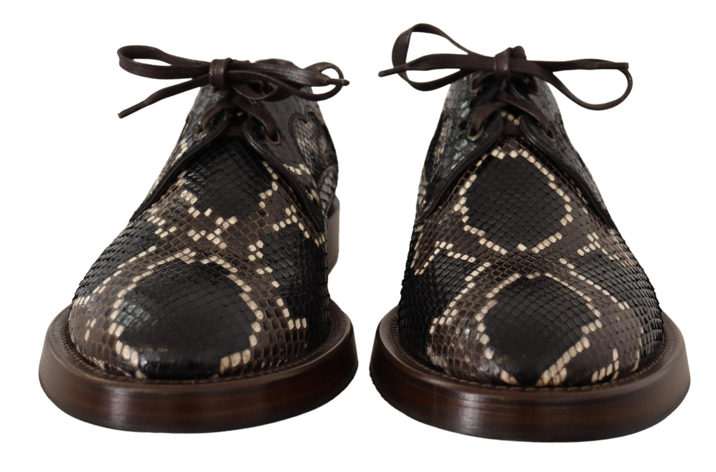 Dolce & Gabbana Elegante Formele Python Derby Schoenen