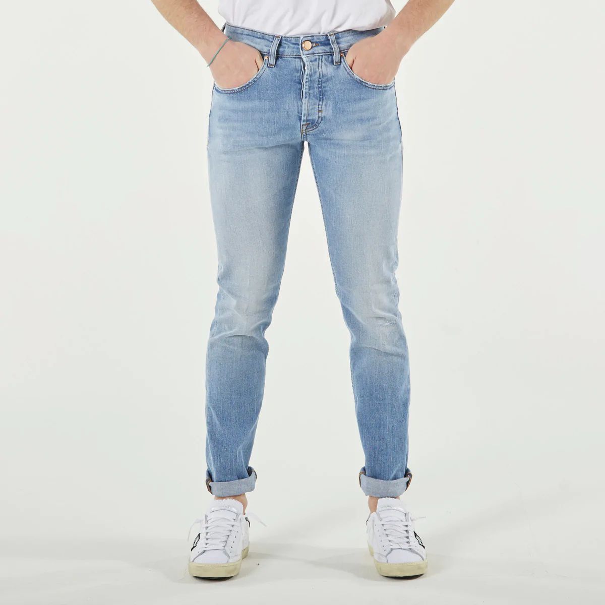 Don The Fuller Chic Lichtblauwe Slim Fit Denim