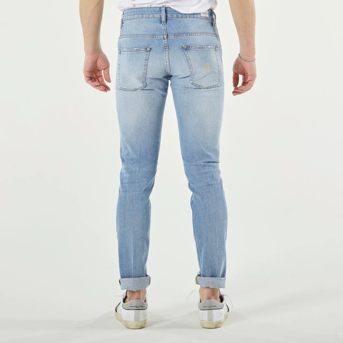 Don The Fuller Chic Lichtblauwe Slim Fit Denim