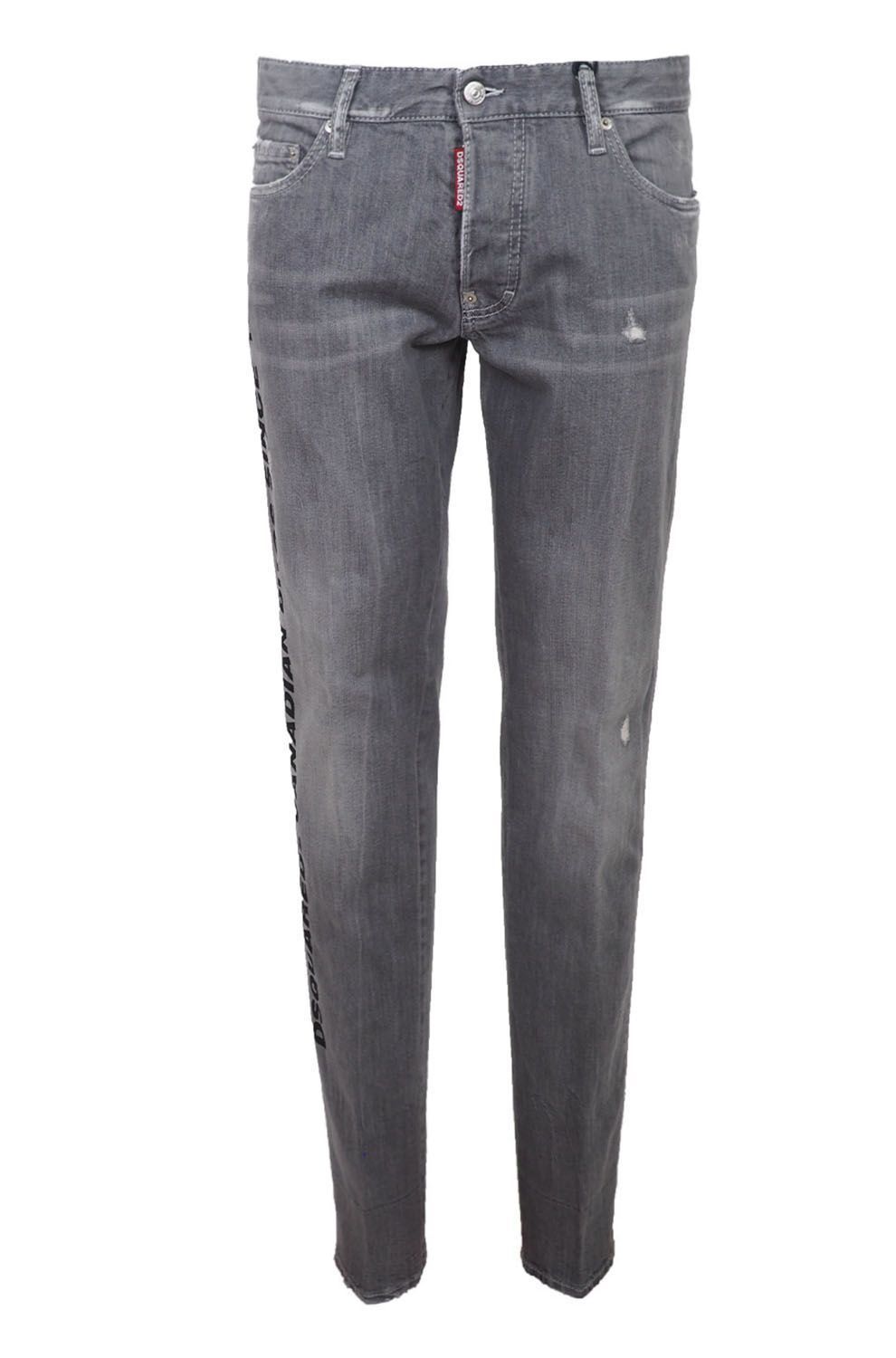 Dsquared² Grijze Katoenen Stretch Heren Jeans