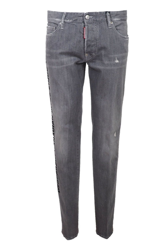 Dsquared² Grijze Katoenen Stretch Heren Jeans