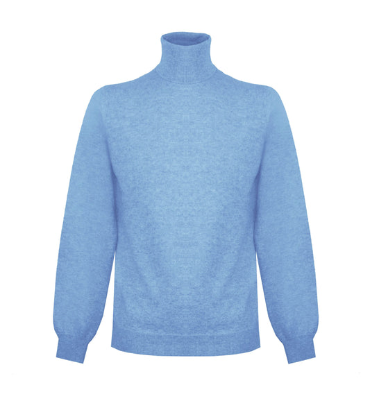 Malo Ice Blue Cashmere Heren Trui