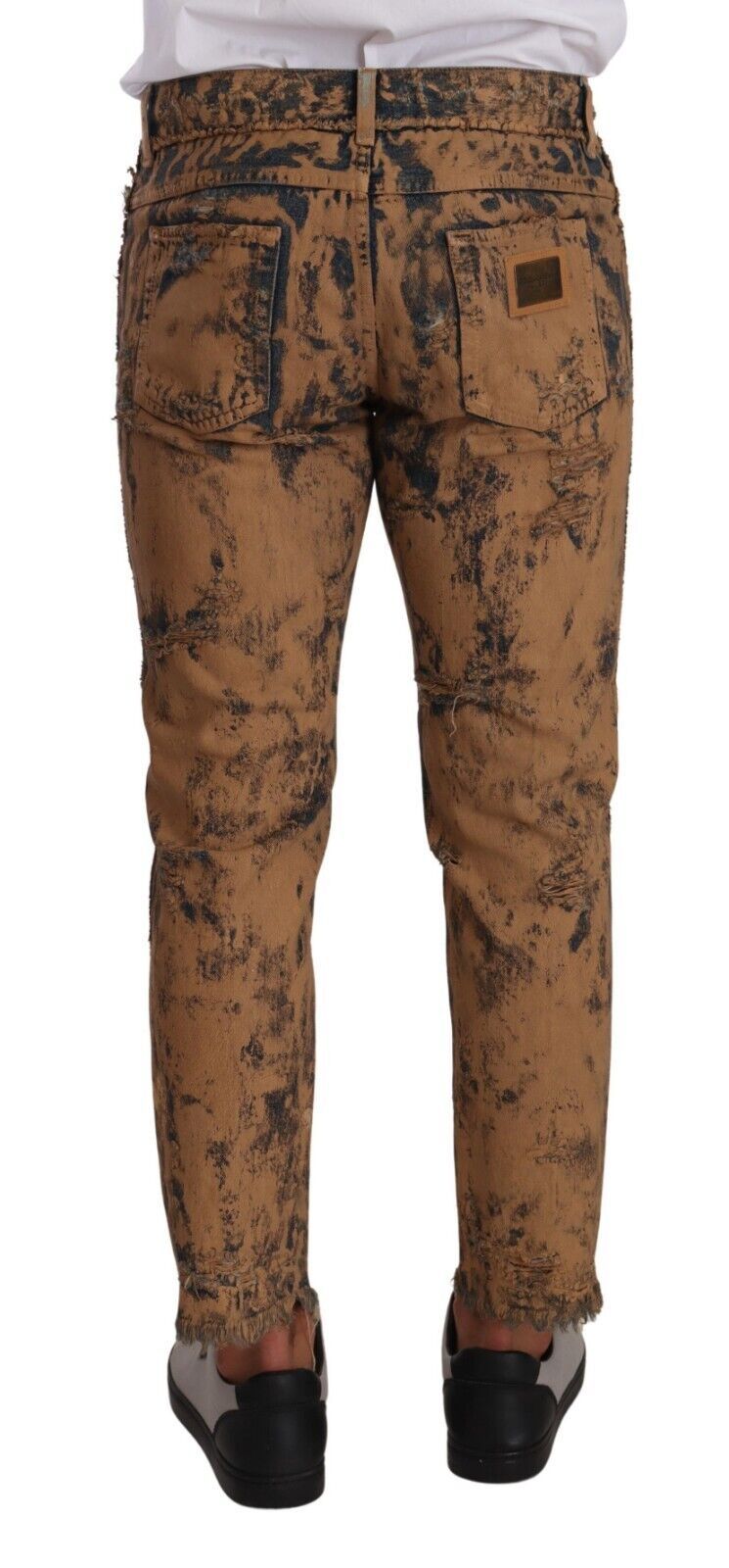 Dolce & Gabbana Authentic Distressed Denim Klassieke Broek