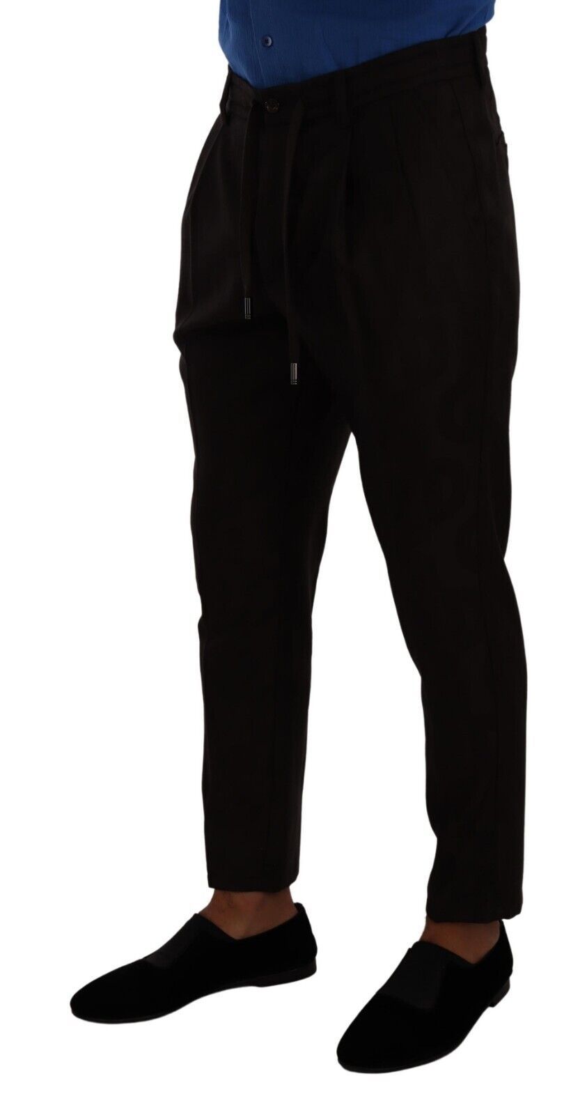 Dolce & Gabbana Elegante Bordeauxrode Wollen Joggingbroek