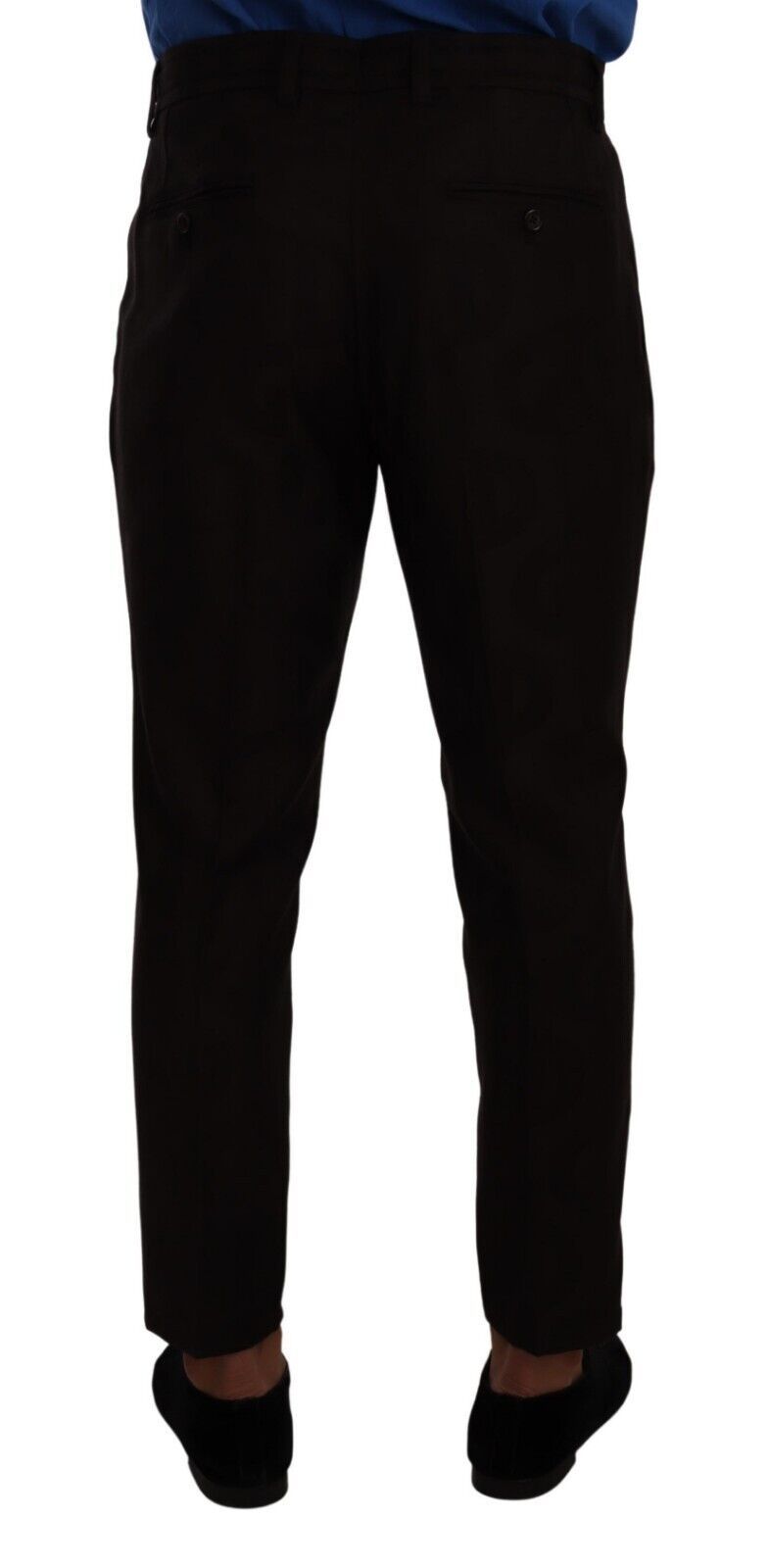 Dolce & Gabbana Elegante Bordeauxrode Wollen Joggingbroek