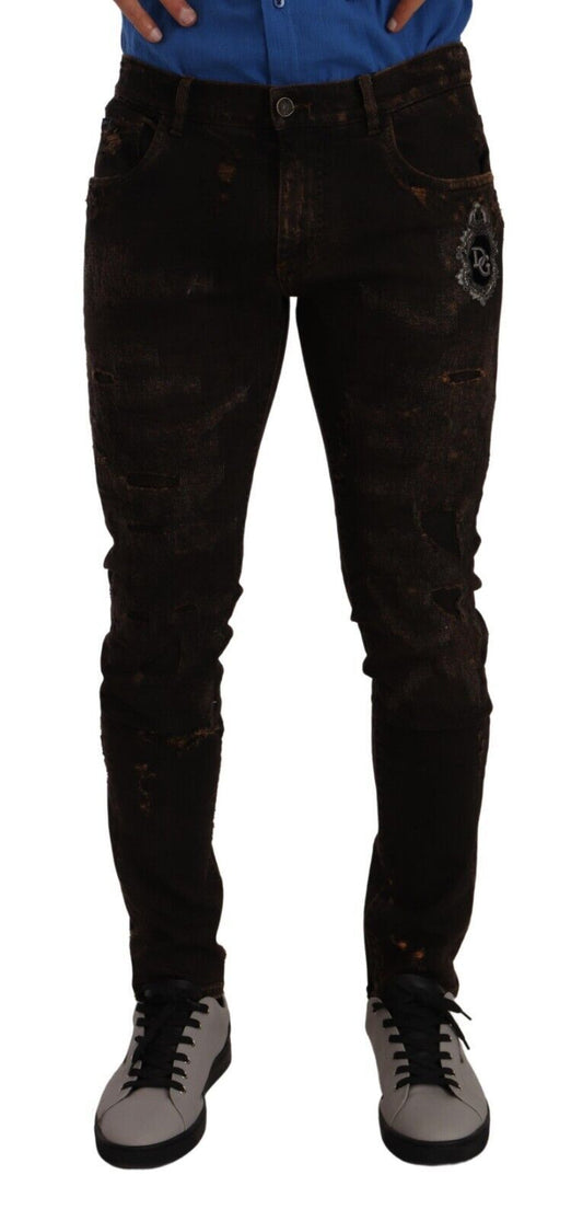 Dolce & Gabbana Svelte Distressed Denim Elegantie