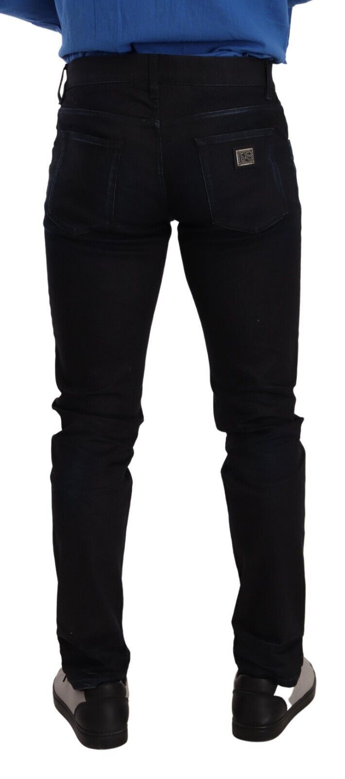 Dolce & Gabbana Elegante Slim Fit Skinny Jeans in Donkerblauw