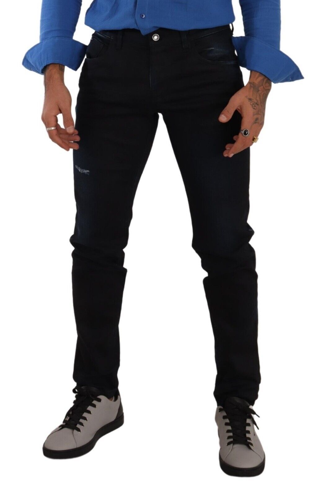 Dolce & Gabbana Elegante Slim Fit Skinny Jeans in Donkerblauw