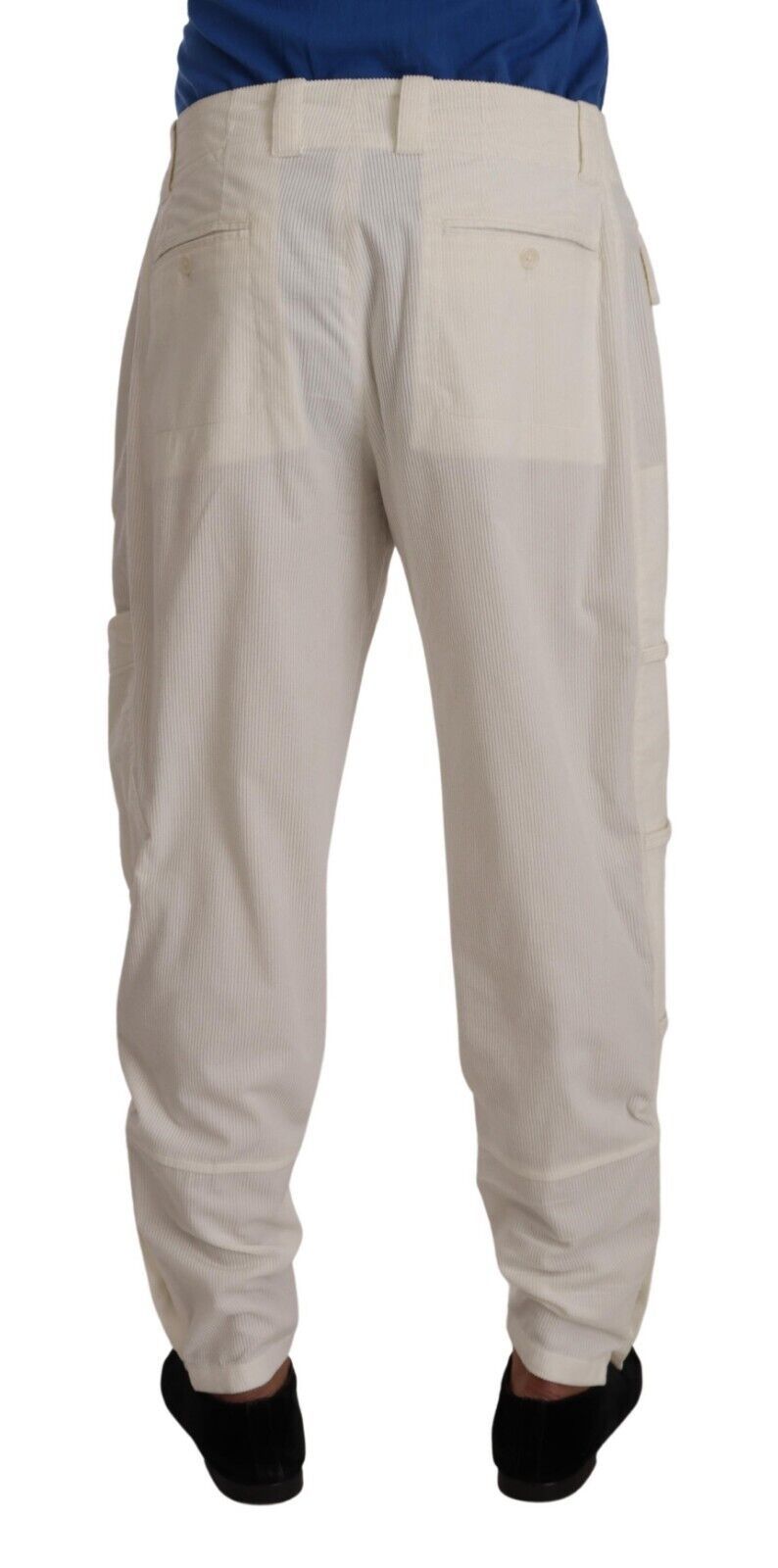 Dolce & Gabbana Elegante Off White Cargobroek - Normale pasvorm