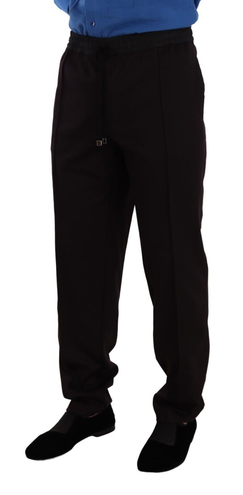 Dolce & Gabbana Elegante Bordeauxrode Katoenen Joggingbroek