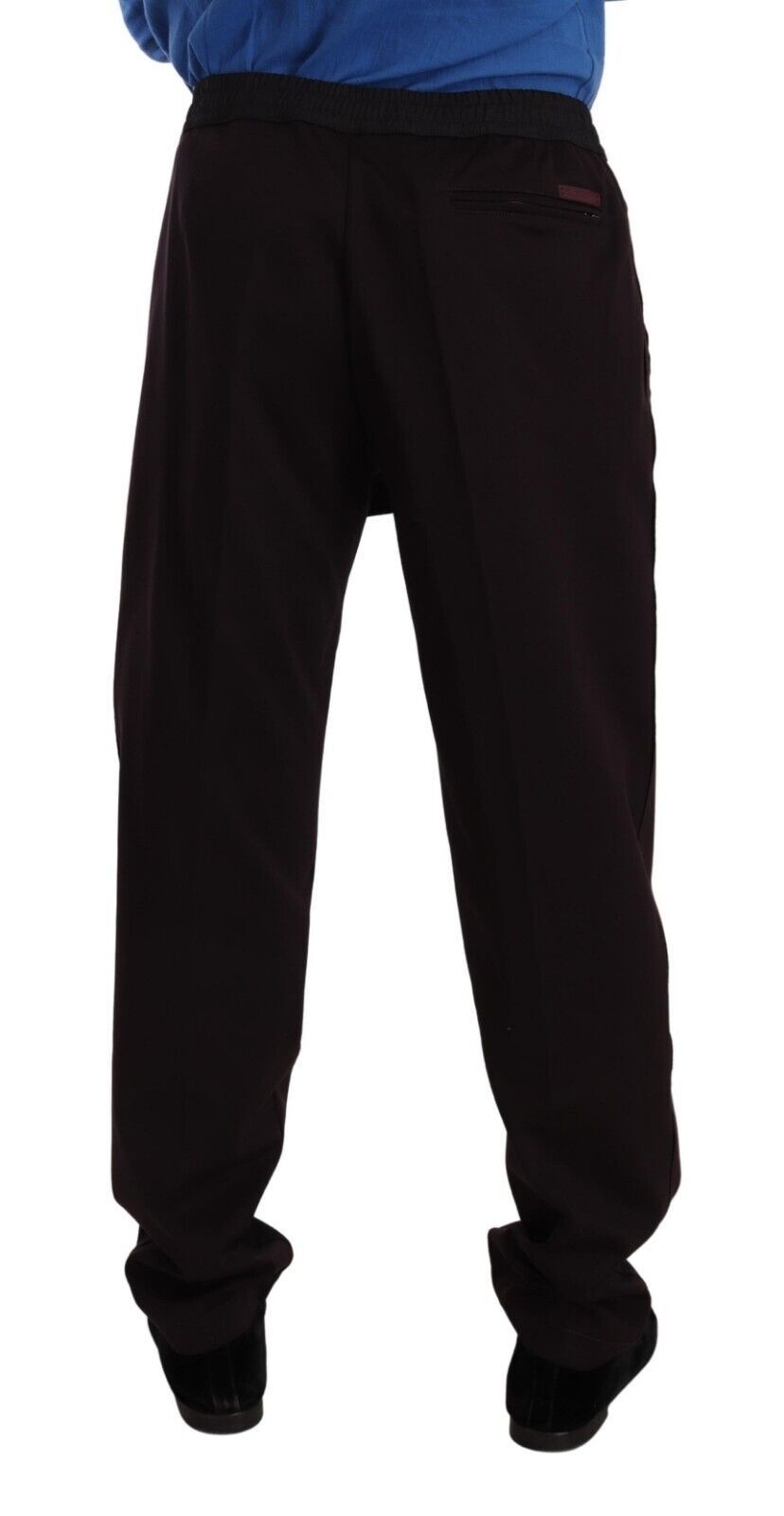 Dolce & Gabbana Elegante Bordeauxrode Katoenen Joggingbroek