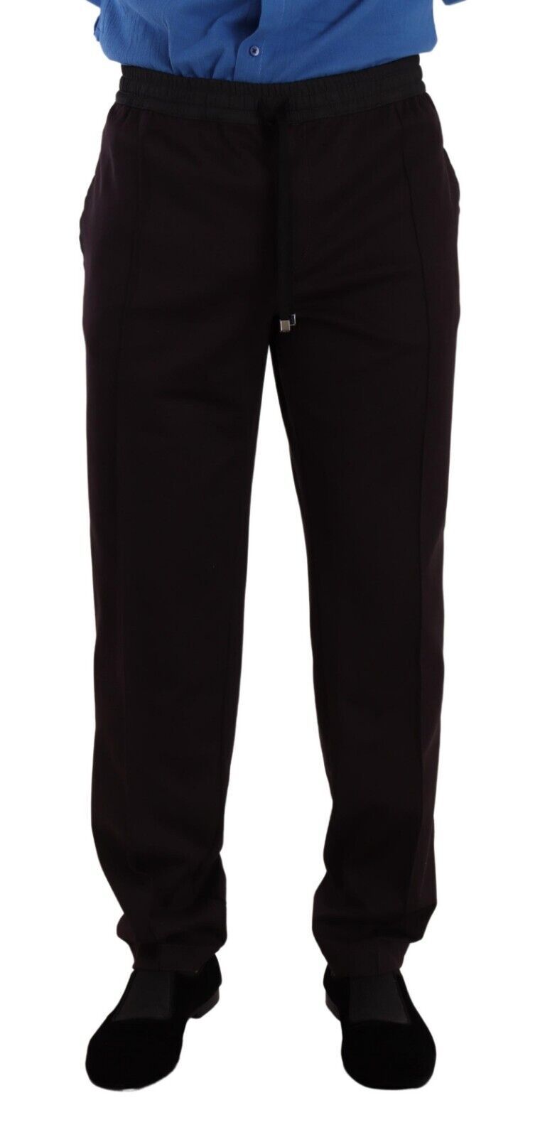 Dolce & Gabbana Elegante Bordeauxrode Katoenen Joggingbroek