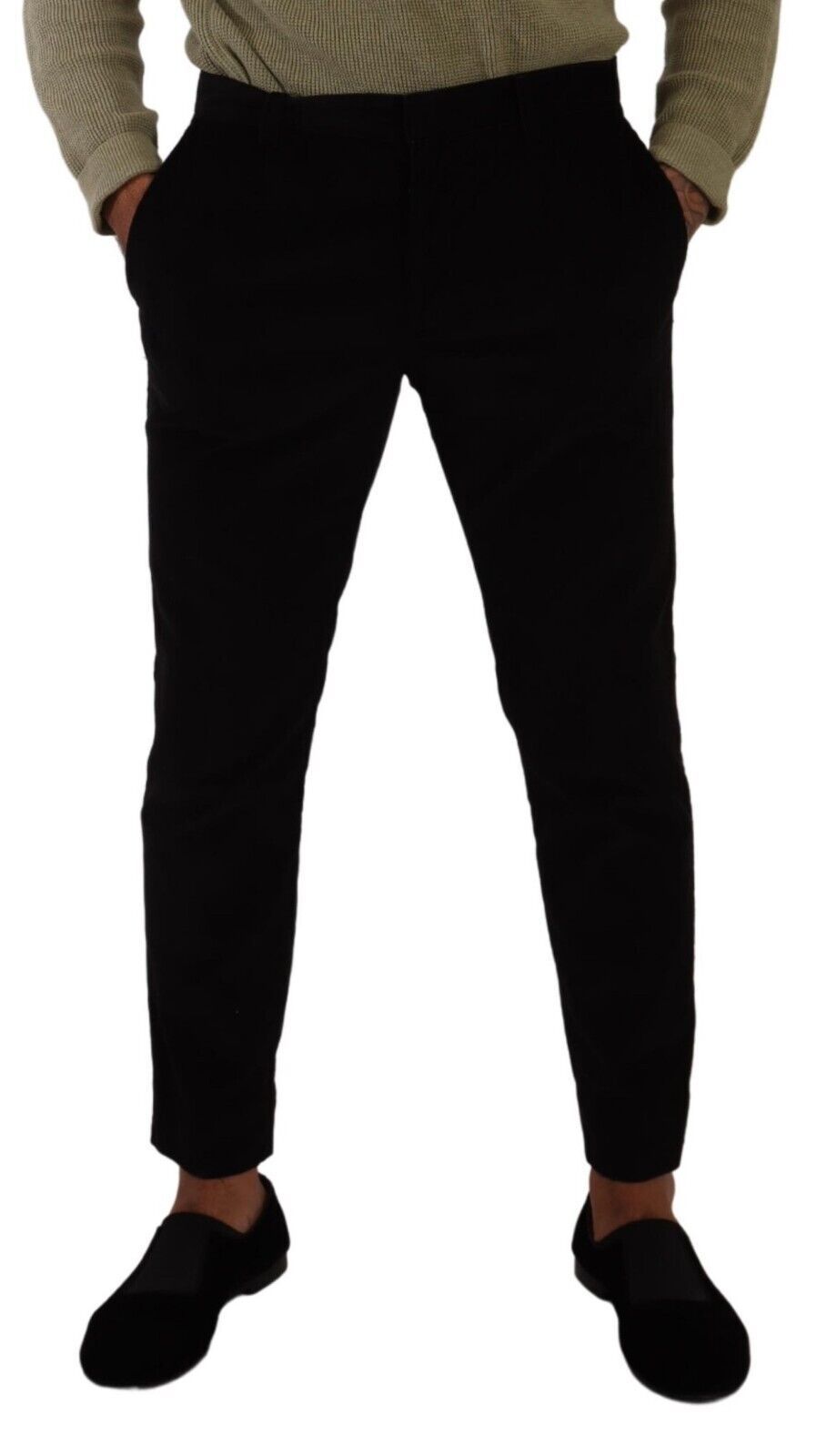 Dolce & Gabbana Elegante Slim Fit Corduroy Skinny Broek