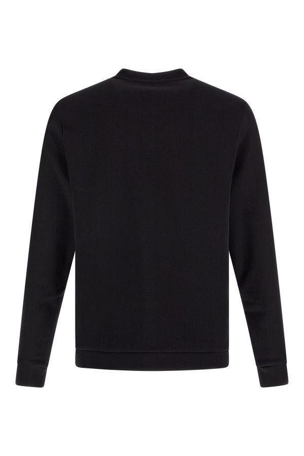 Hugo Boss Elegante Zwarte Katoenen Ronde Hals Sweatshirt