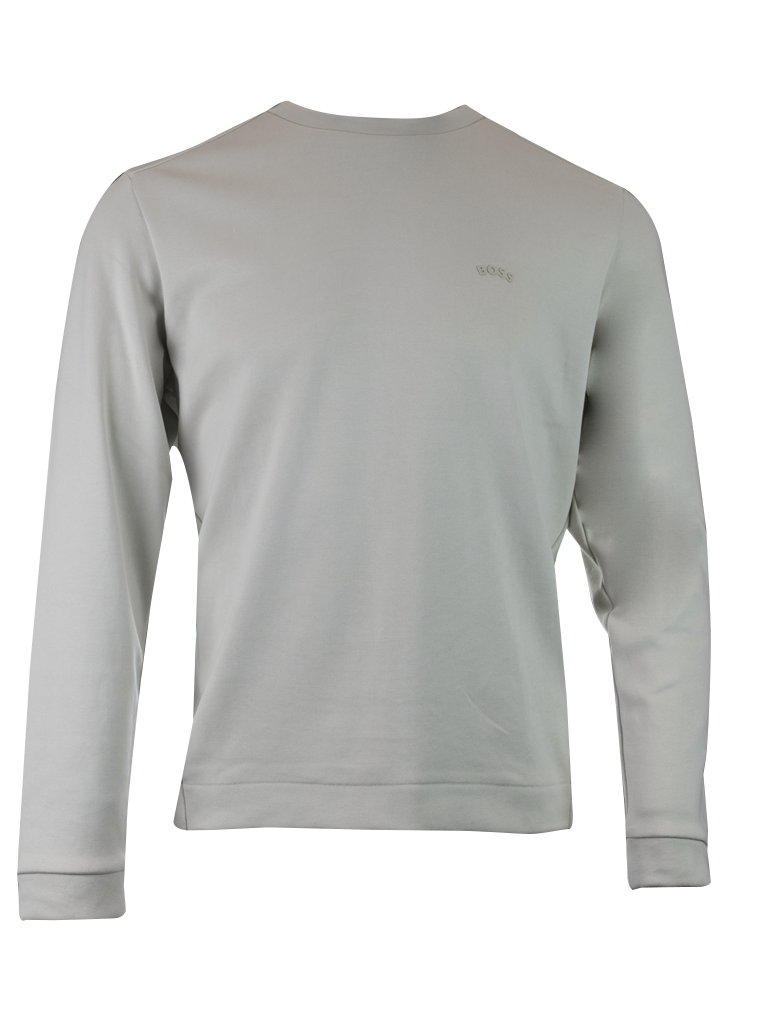 Hugo Boss Elegante Beige Katoenen Sweatshirt