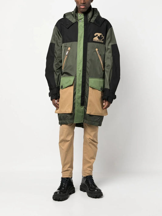 Dsquared2 flap-pocket hooded parka