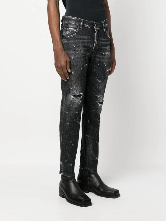 Dsquared2 Skater versierde skinny jeans