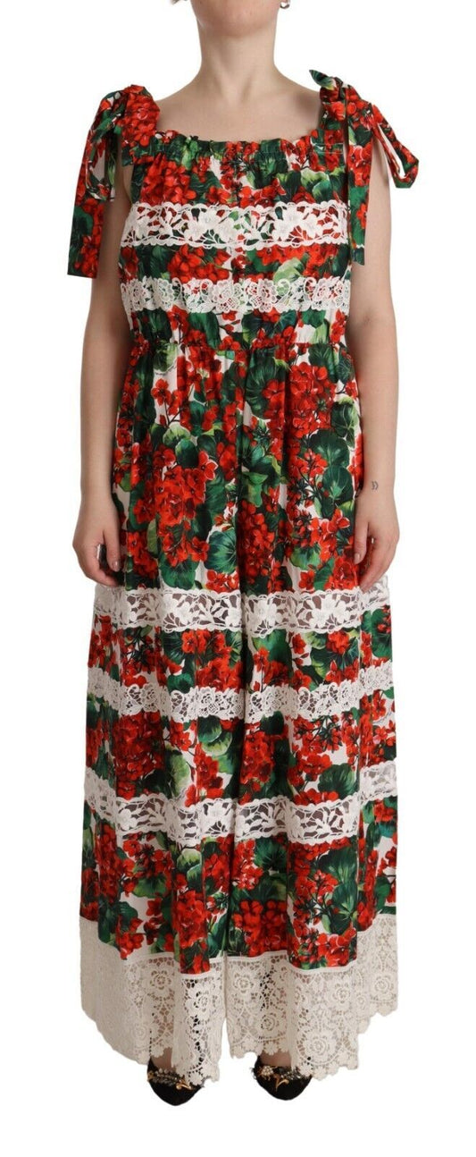 Dolce & Gabbana Maxi-jurk met veelkleurige bloemen