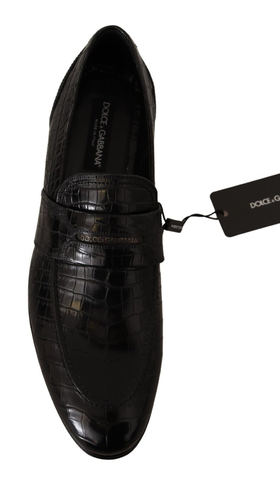 Dolce & Gabbana Elegante Mocassinschoenen van Krokodillenleer